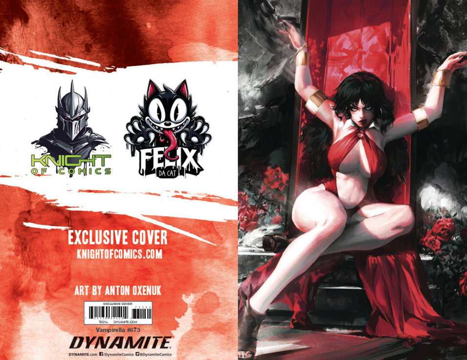 VAMPIRELLA #673 - ANTON OXENUK VIRGIN VARIANT EXCLUSIVE COVER A