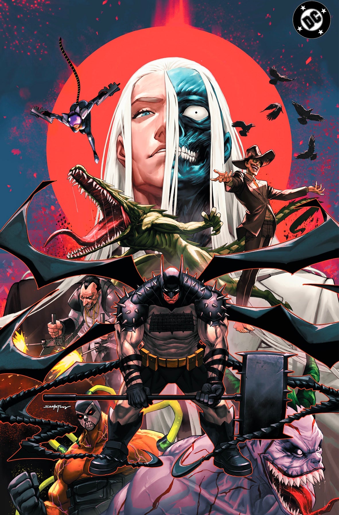 ABSOLUTE BATMAN #21 - SANTA FUNG VIRGIN VARIANT KNIGHT OF COMICS EXCLUSIVE LTD 1000