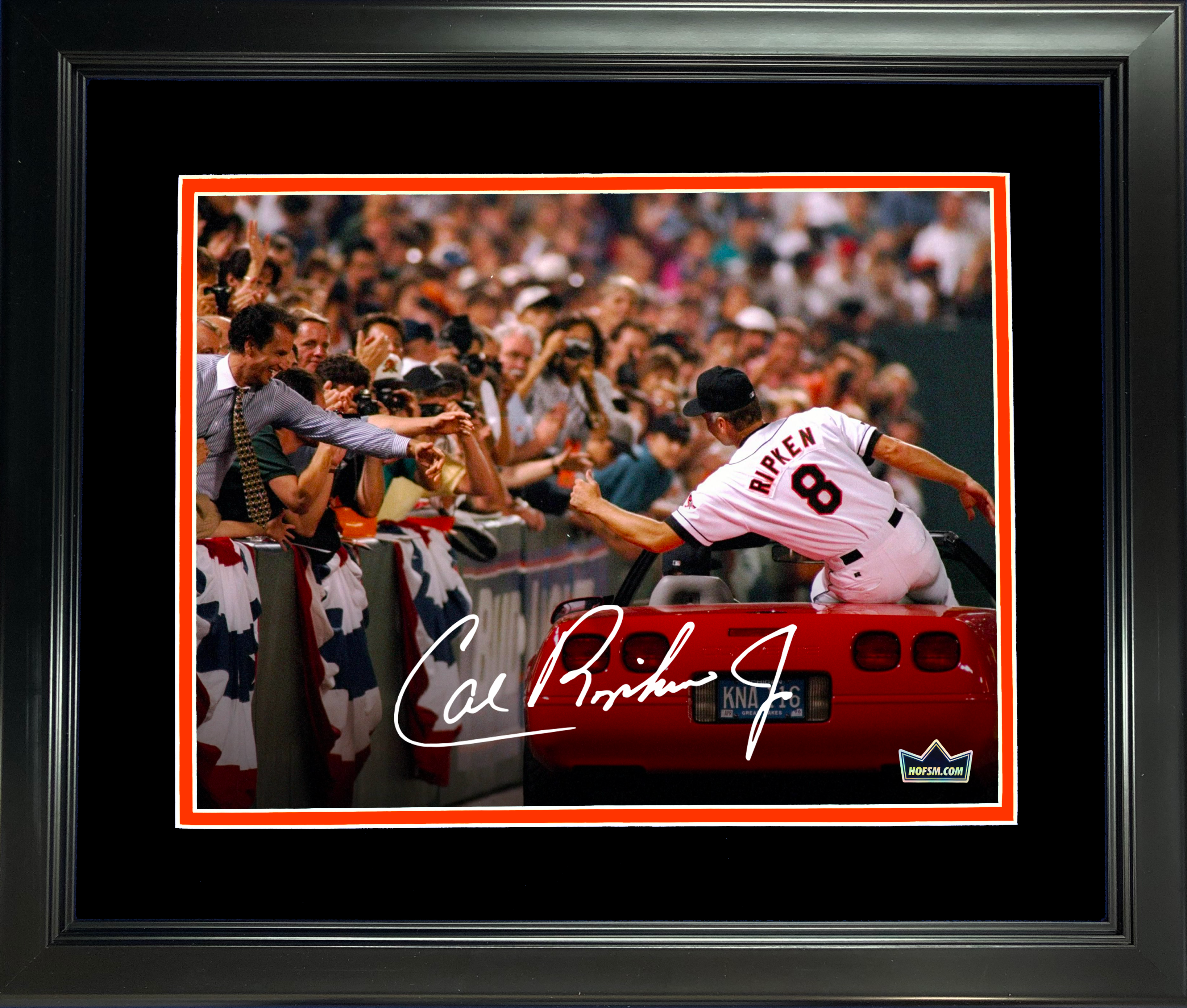 Framed Cal Ripken Jr Iron Man Facsimile Laser Engraved Signature Auto Baltimore Orioles 11"x14" Baseball Photo HOFSM Holo