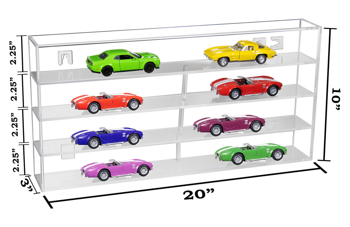 Clear Acrylic Versatile Display Case with Shelves