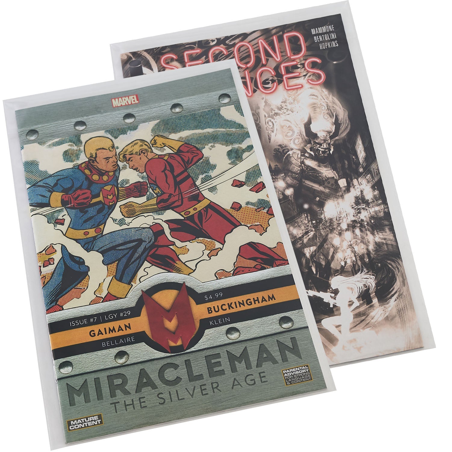 Platinum Protectors Comic Book Bags for Silver Age with Resealable Strip - 100 Pack