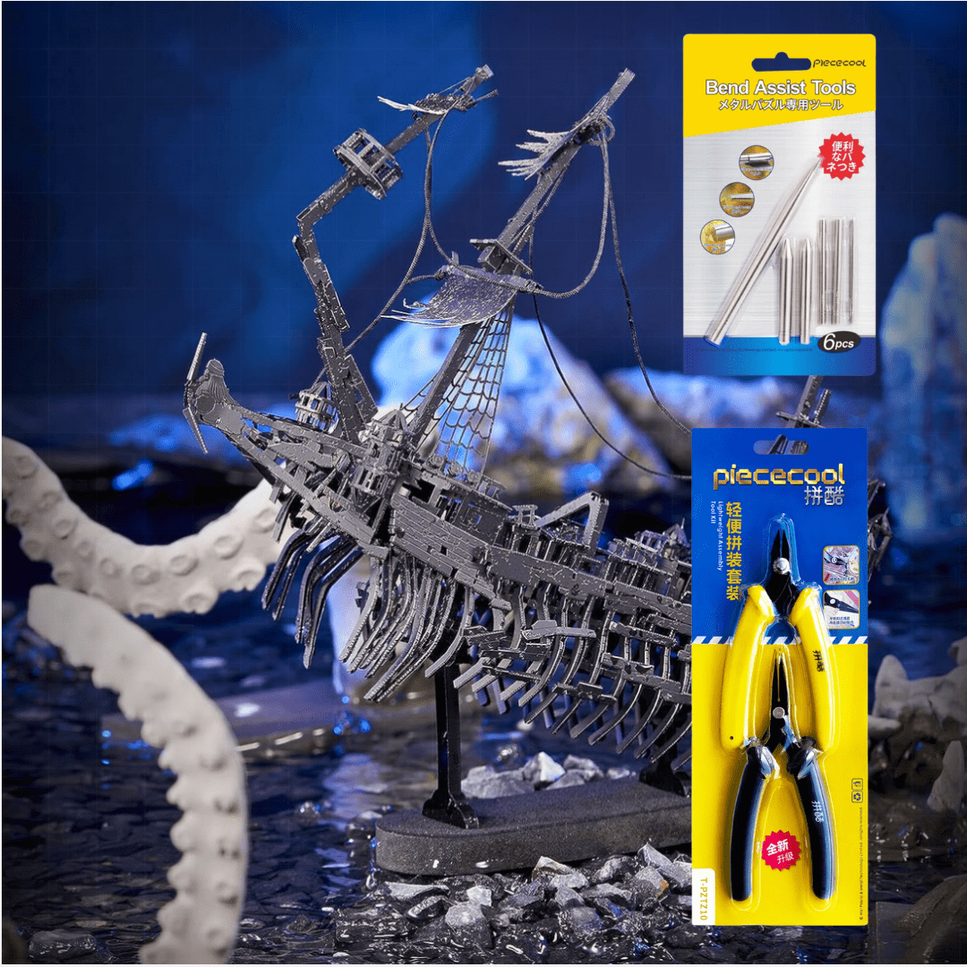 Sea Ghost Pirate Ship 3D Metal Puzzle