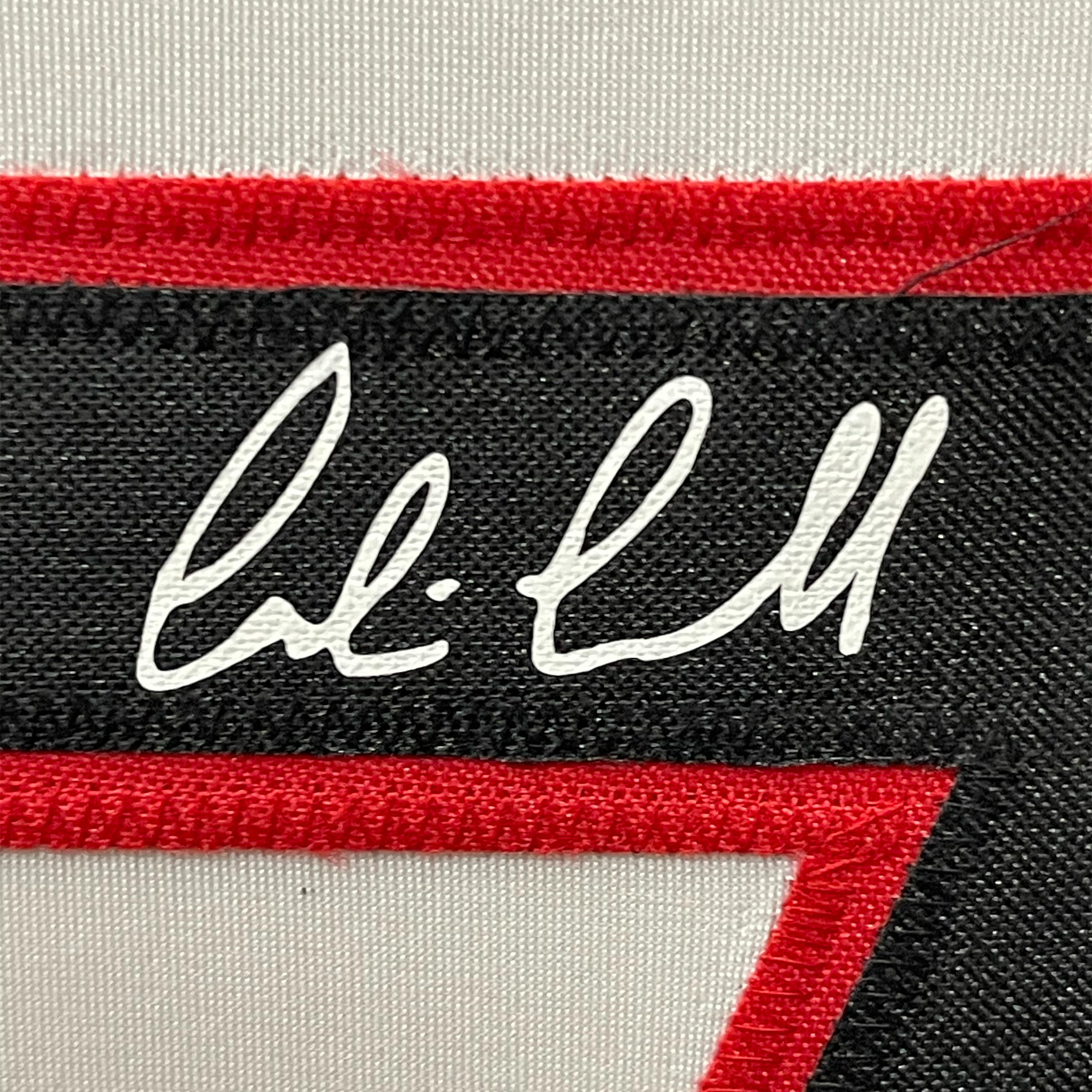 Framed Facsimile Autographed Corbin Carroll 35x39 Arizona White Reprint Laser Auto Baseball Jersey