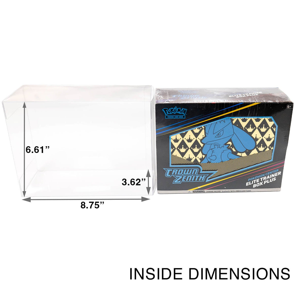 Protectors for Pokemon Center Crown Zenith ETB Plus and Go Boxes
