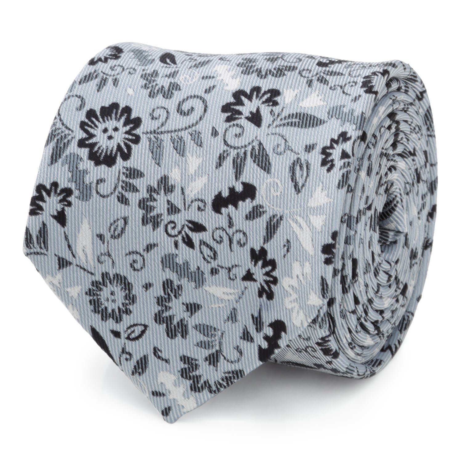 DC Batman Patterned Floral Blue Men's Tie