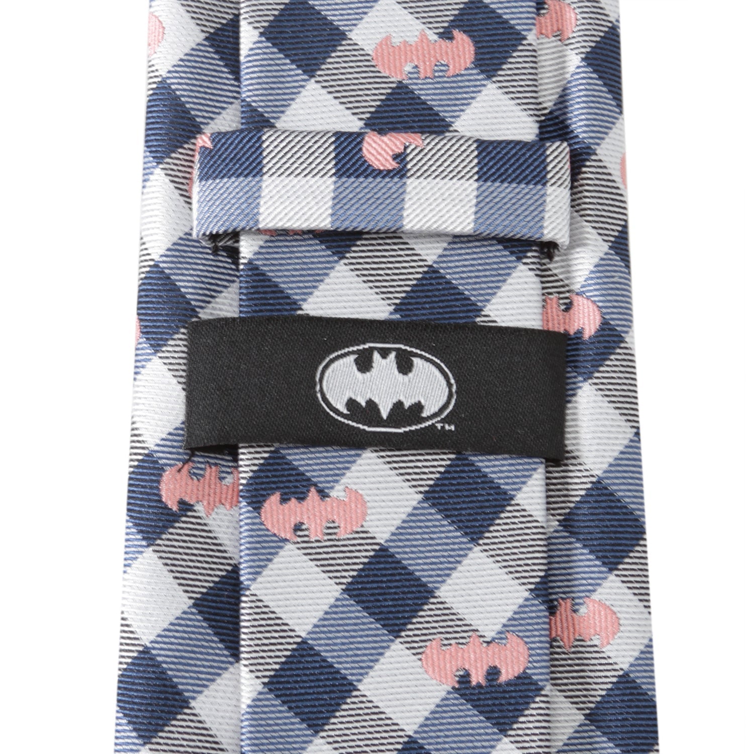 DC Batman Plaid Navy Men's Tie