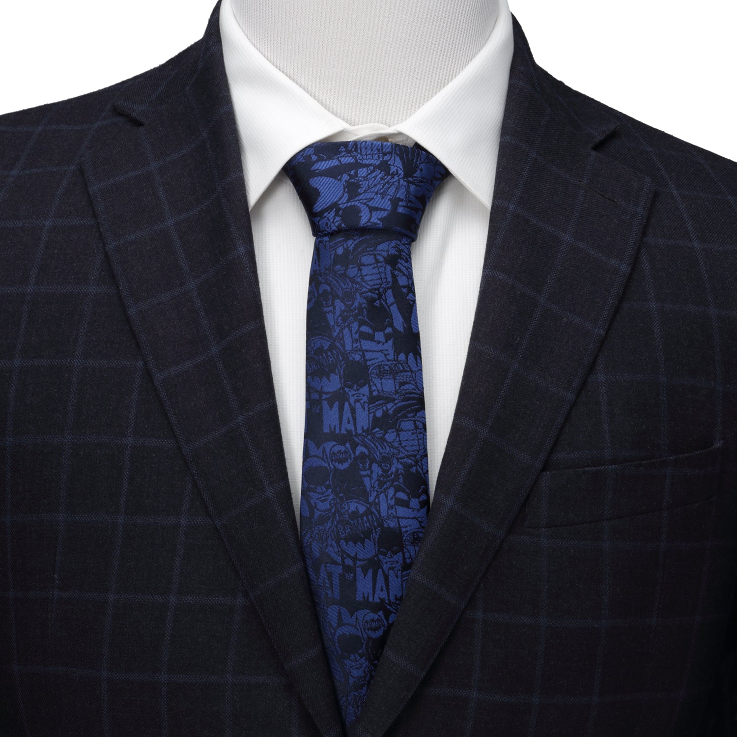 DC Batman Comic Blue Tie