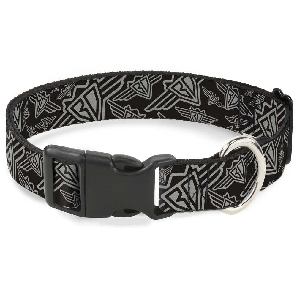 Plastic Clip Collar - BD Logo Scattered Black/Gray