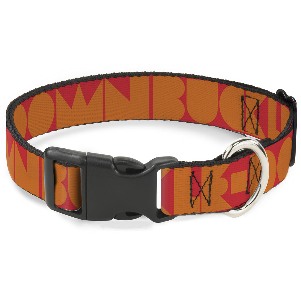 Plastic Clip Collar - BUCKLE-DOWN Shapes Red/Orange