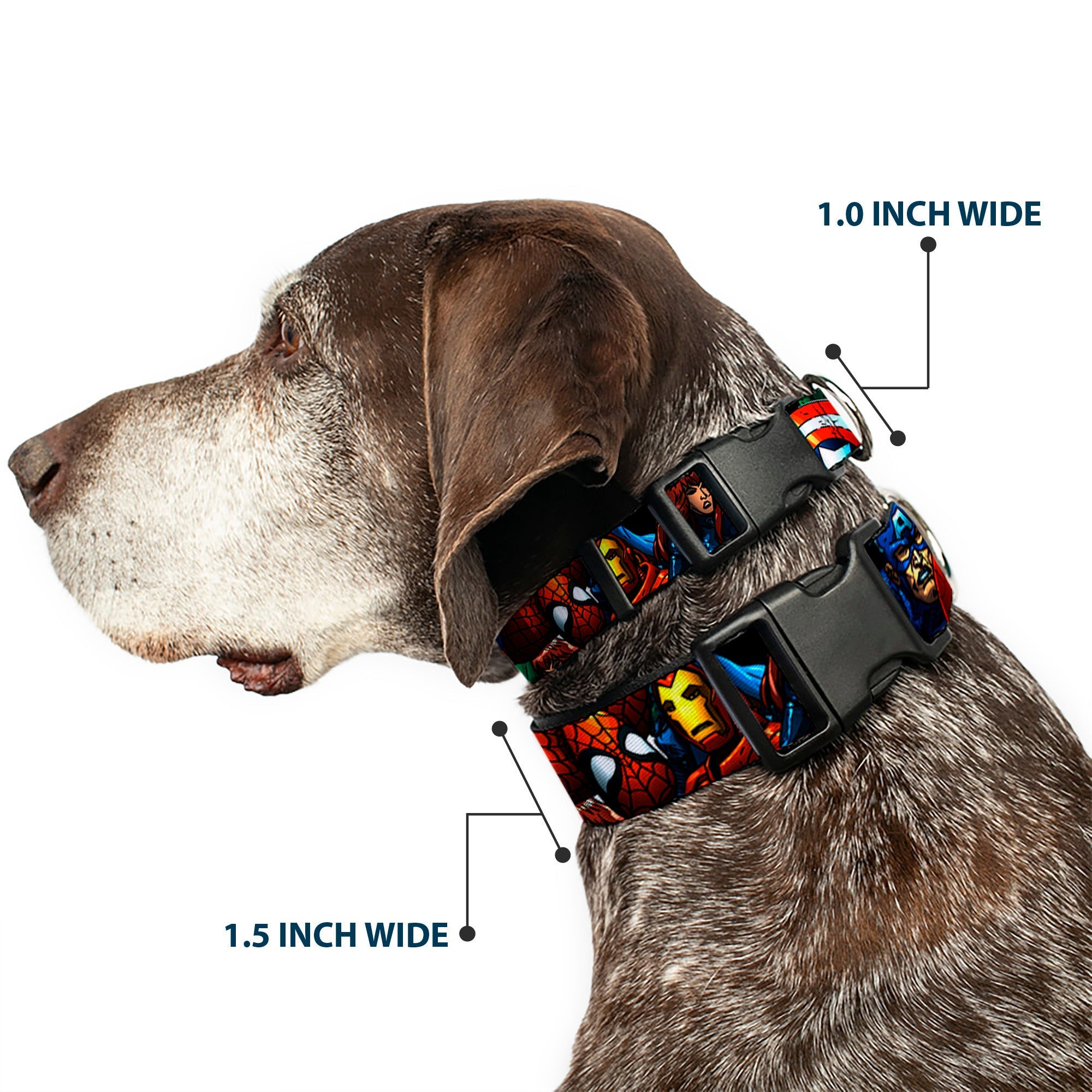 Plastic Clip Collar - Marvel Universe Superheroes Stacked
