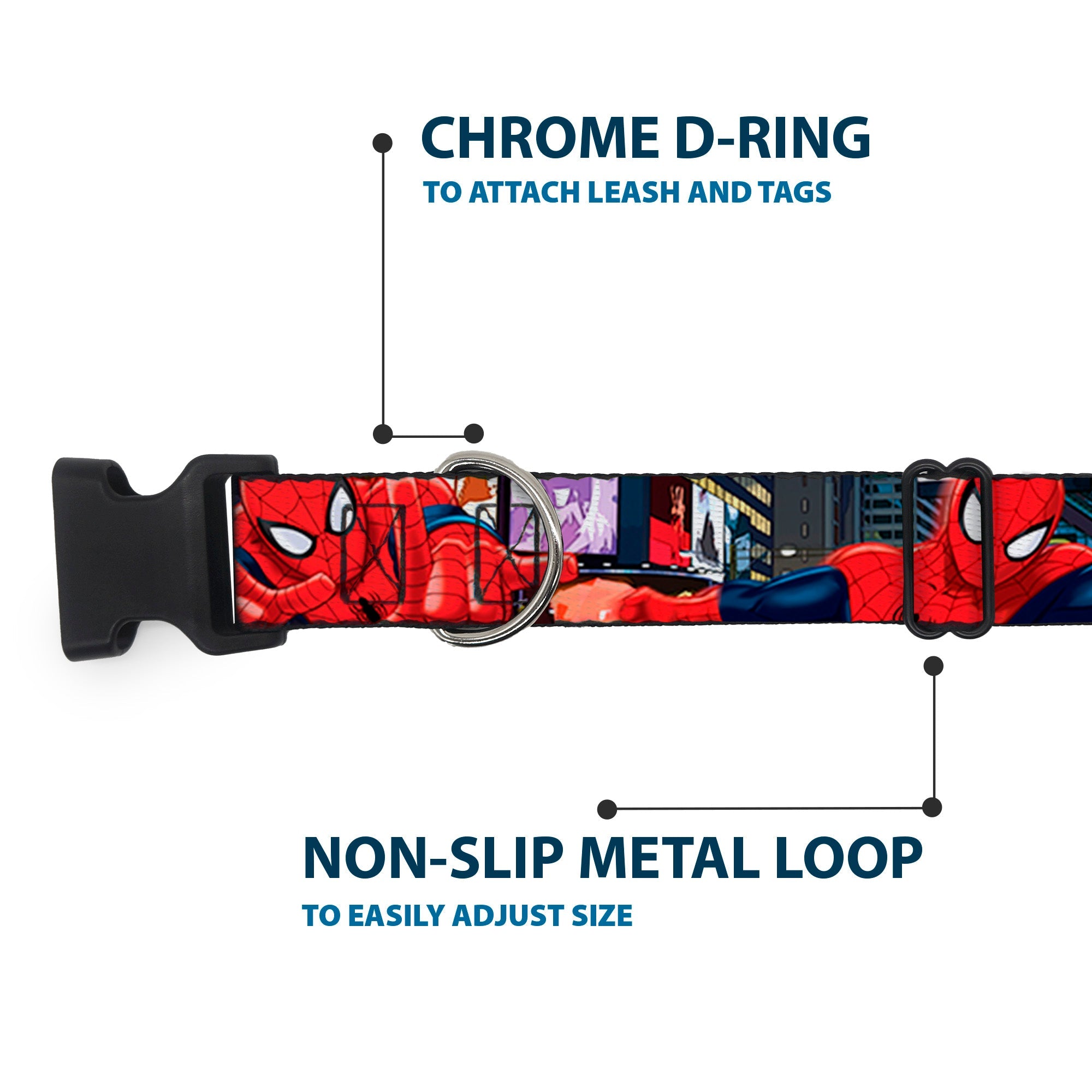 Plastic Clip Collar - THE ULTIMATE SPIDER-MAN Swinging City Poses