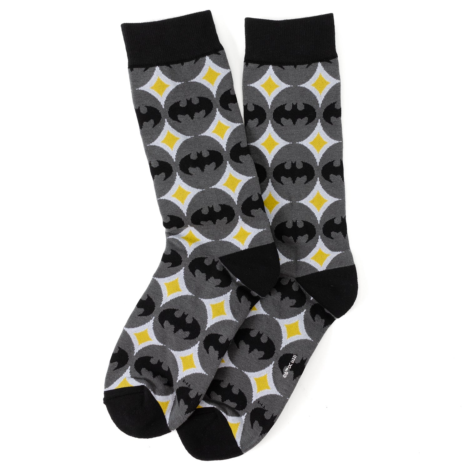 DC Batman Circle Gray Black Men's Socks