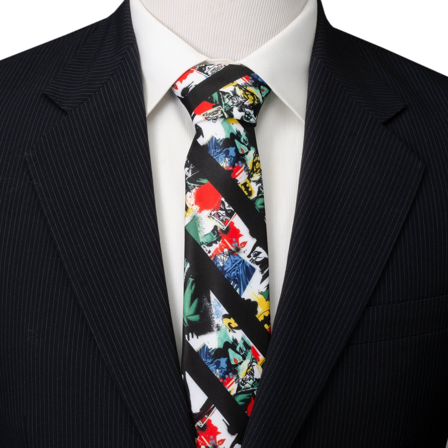 DC Batman Chaos Stripe Men's Tie