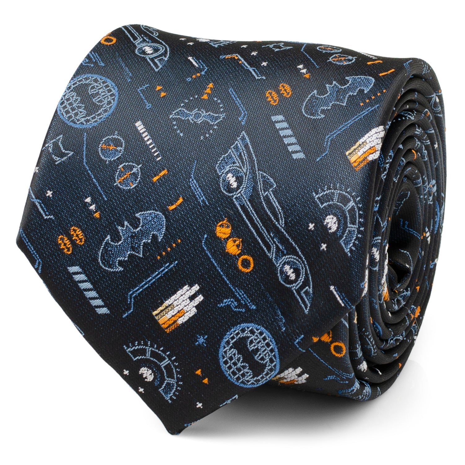 DC Batman Batmobile Black Men's Tie