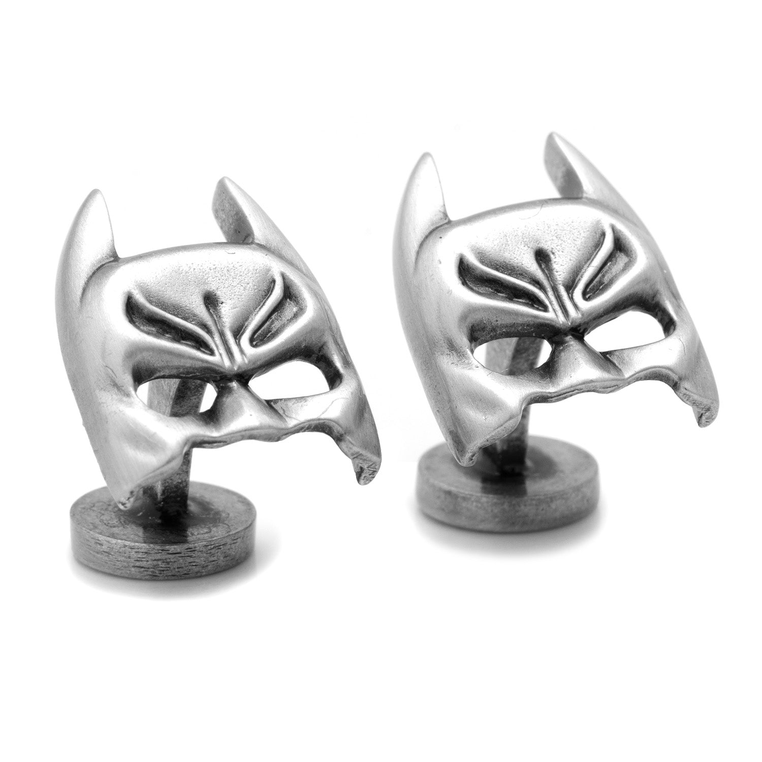 DC Batman Cowl Mask Silver Cufflinks