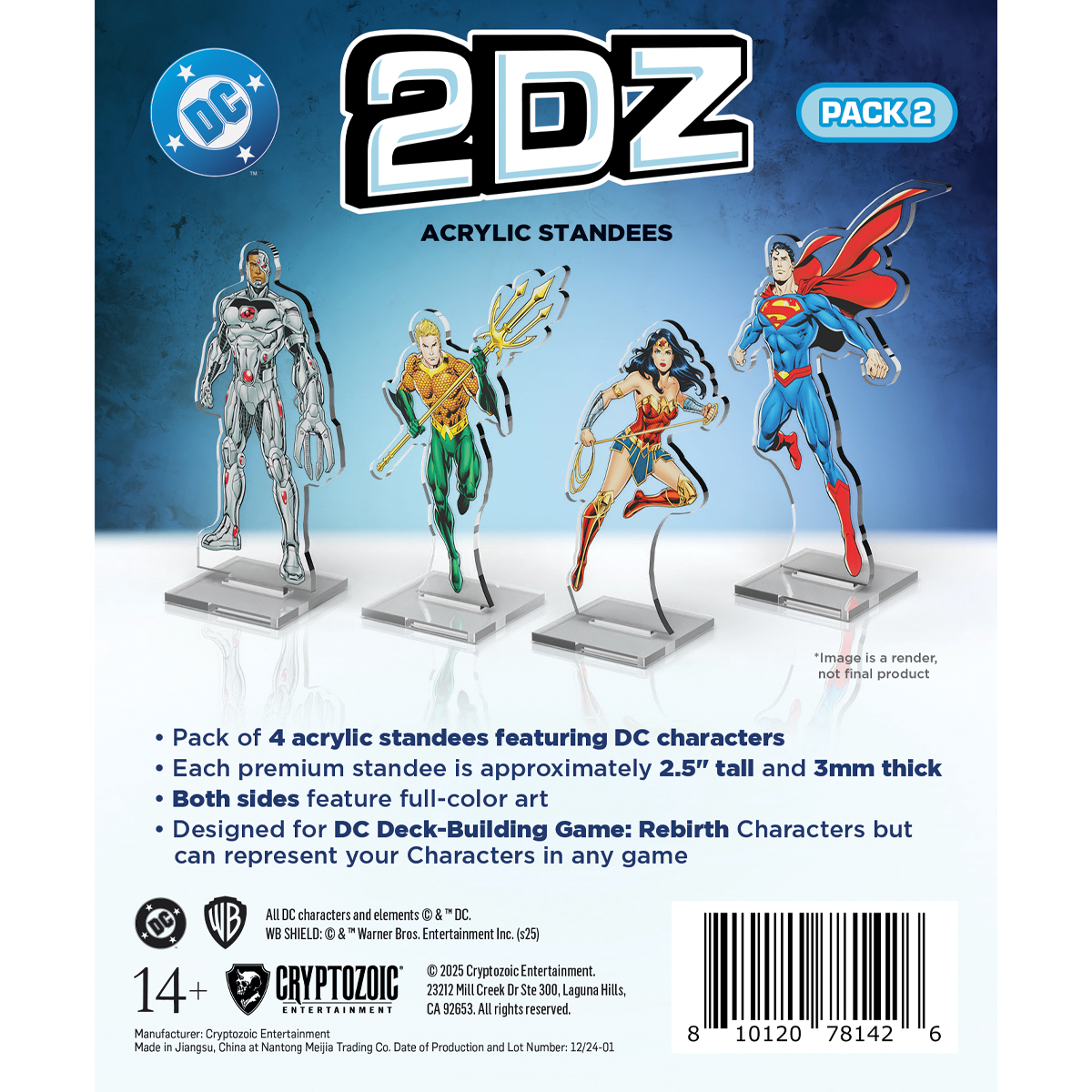 DC 2DZ Acrylic Standees: Pack 2