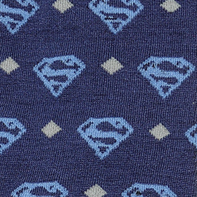 DC Superman Diamond Navy Socks
