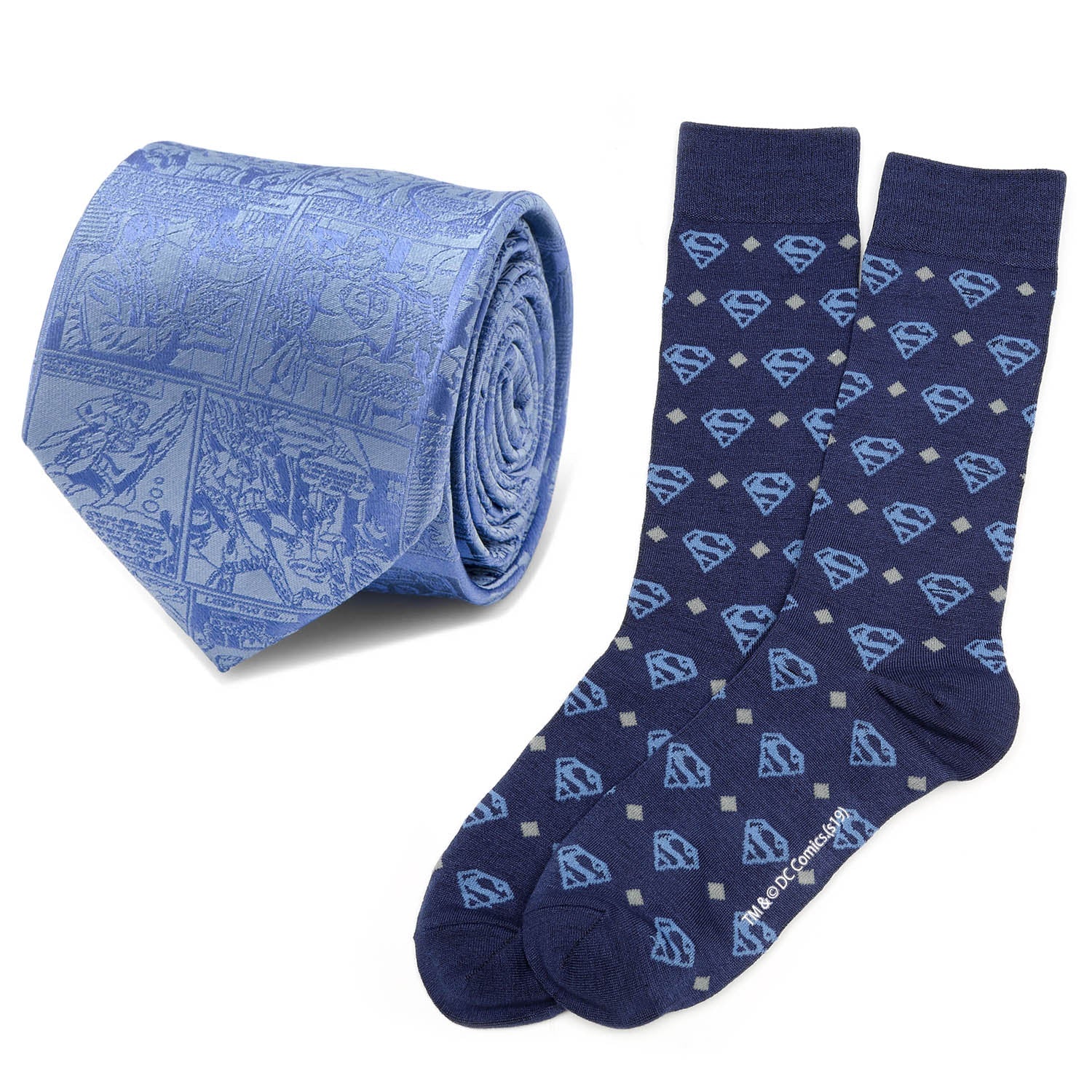 DC Superman Tie and Sock Gift Set