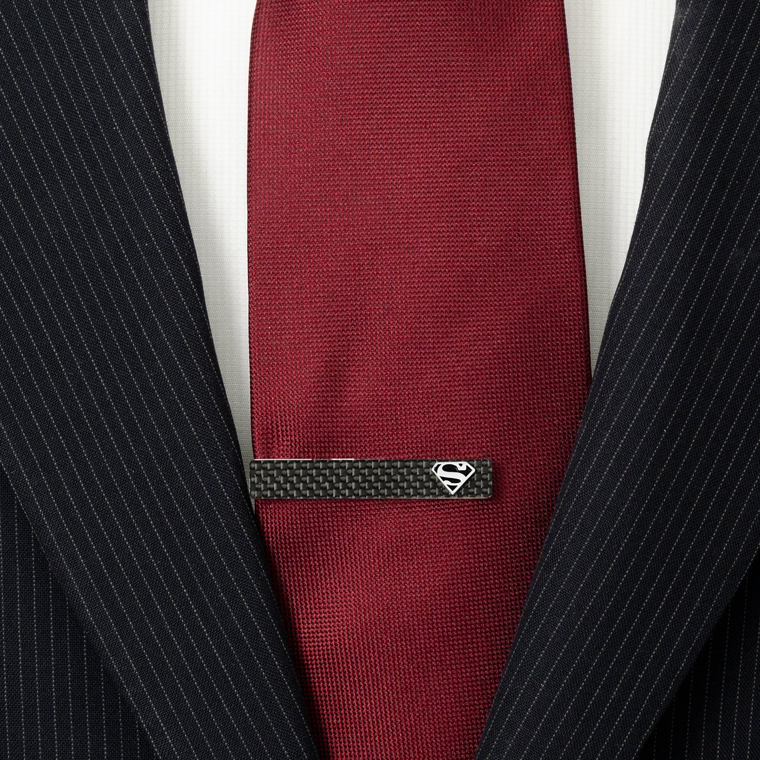 DC Superman Carbon Fiber Tie Clip