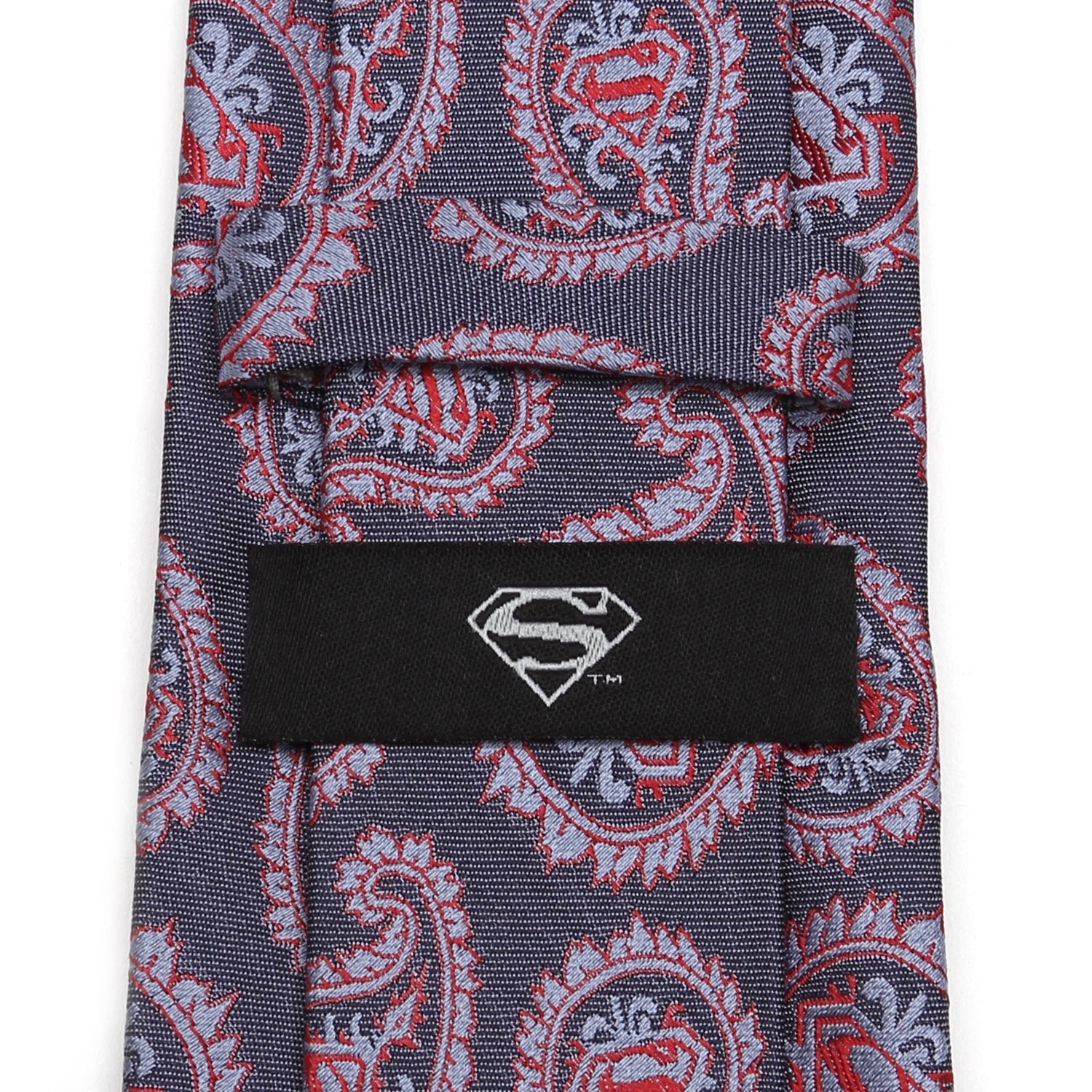 DC Superman Red and Blue Paisley Tie