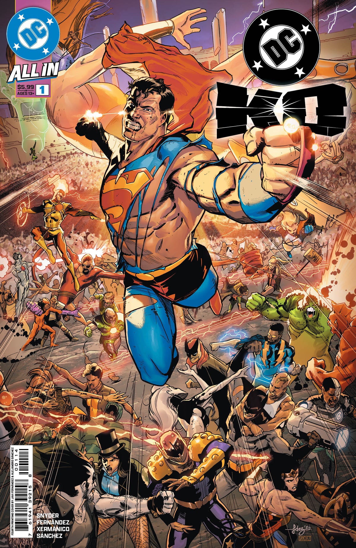 Dc K.O. #1 (Of 4) 4th Print A Javi Fernandez Variant (04/29/2026) Dc