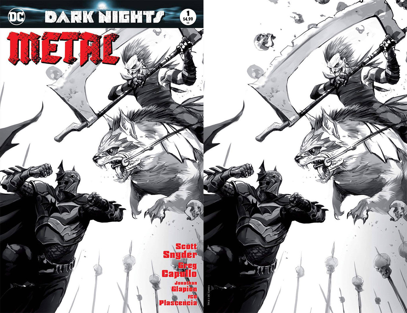 Dark Nights Metal 1 DC 2017 Francesco Mattina Variant Batman Joker