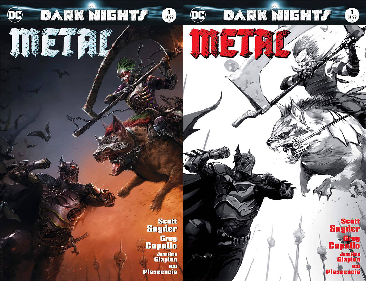 Dark Nights Metal 1 DC 2017 Francesco Mattina Variant Batman Joker