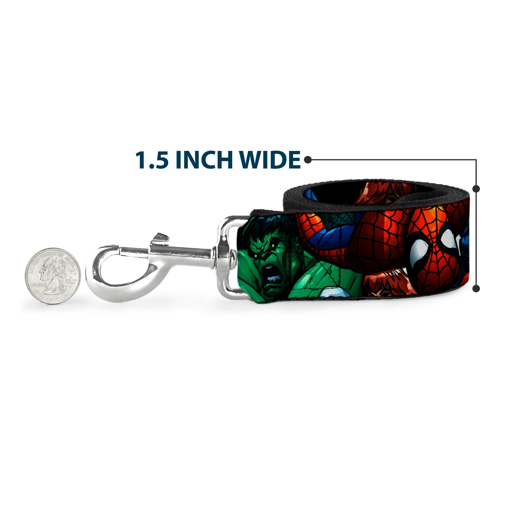 Dog Leash - Marvel Universe Superheroes Stacked
