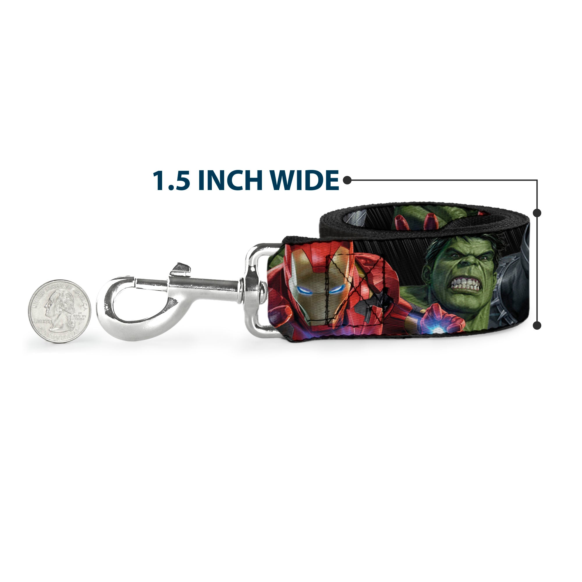 Dog Leash - 7-Vivid Avengers Action Poses