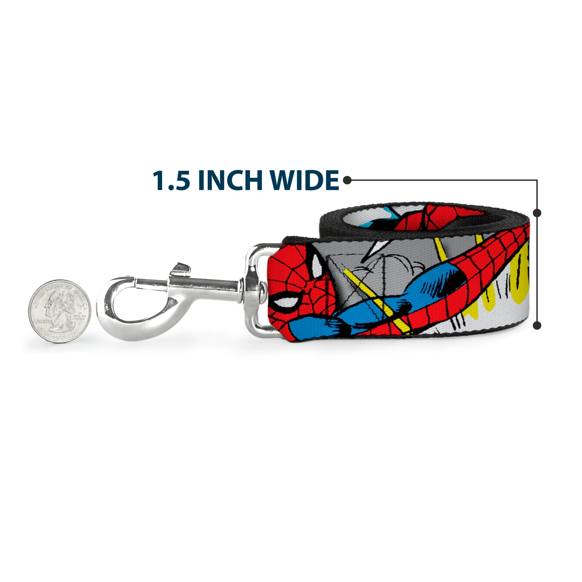 Dog Leash - Spider-Man w/Action Verbiage
