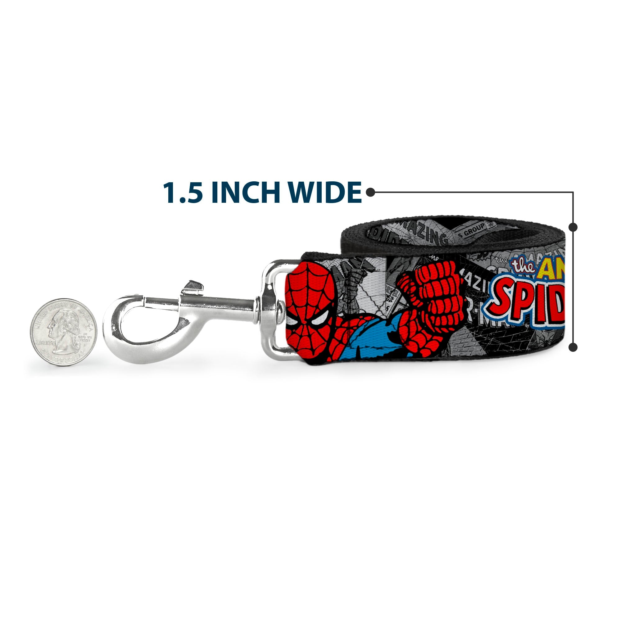Dog Leash - THE AMAZING SPIDER-MAN Stacked Comic Books/Action Poses