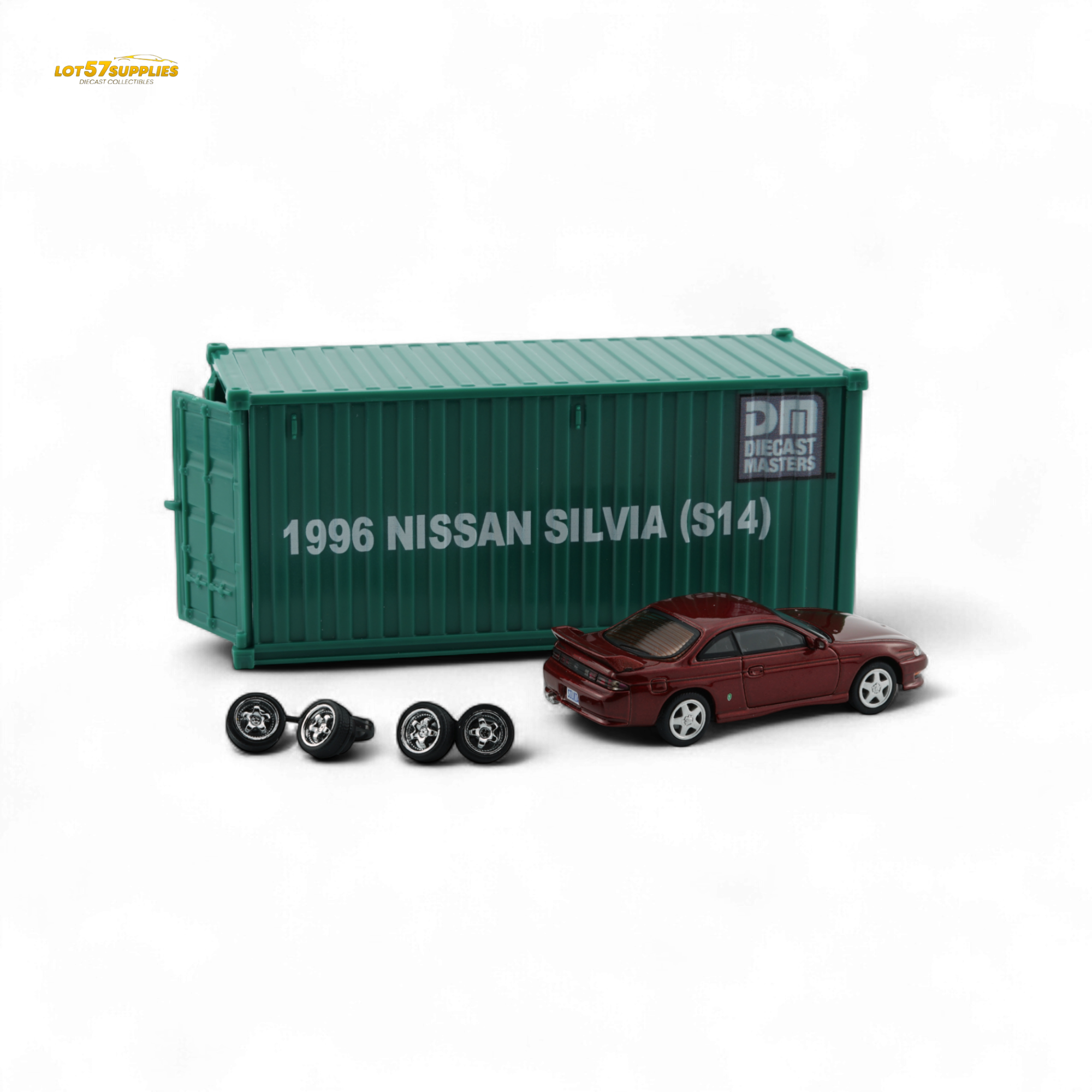 BM Creations Nissan Silvia S14 RED - RHD 1:64