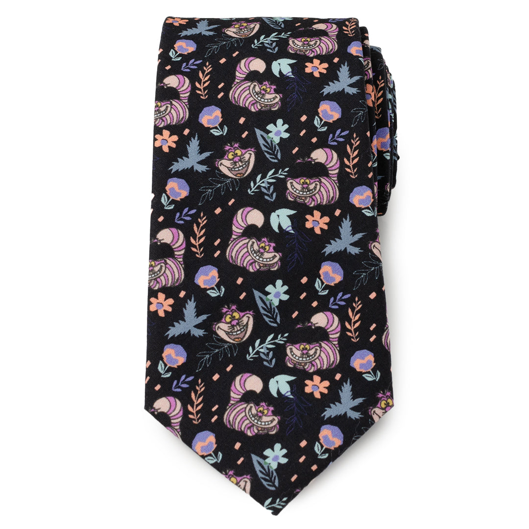 Disney Alice in Wonderland Cheshire Cat Black Men's Tie