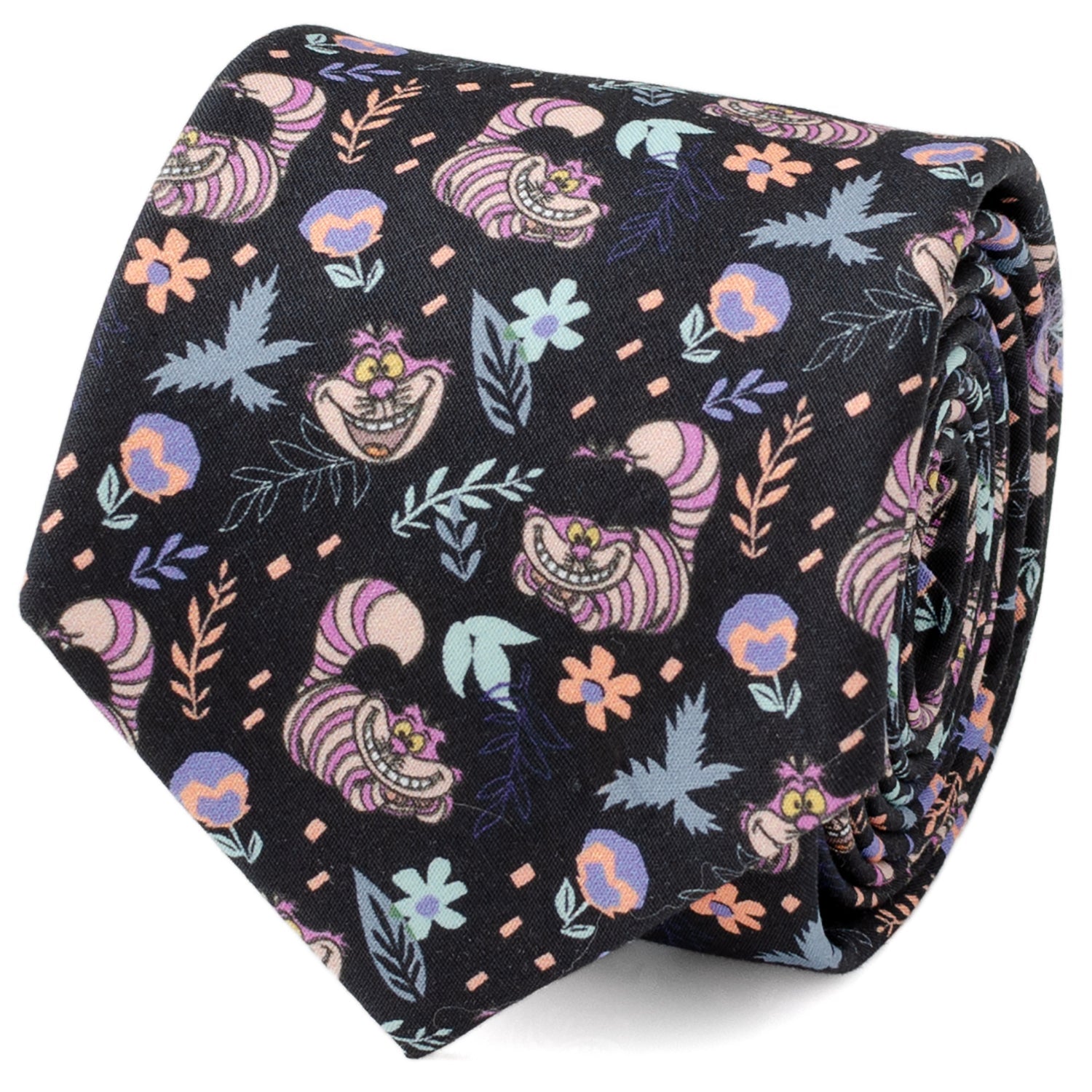 Disney Alice in Wonderland Cheshire Cat Black Men's Tie