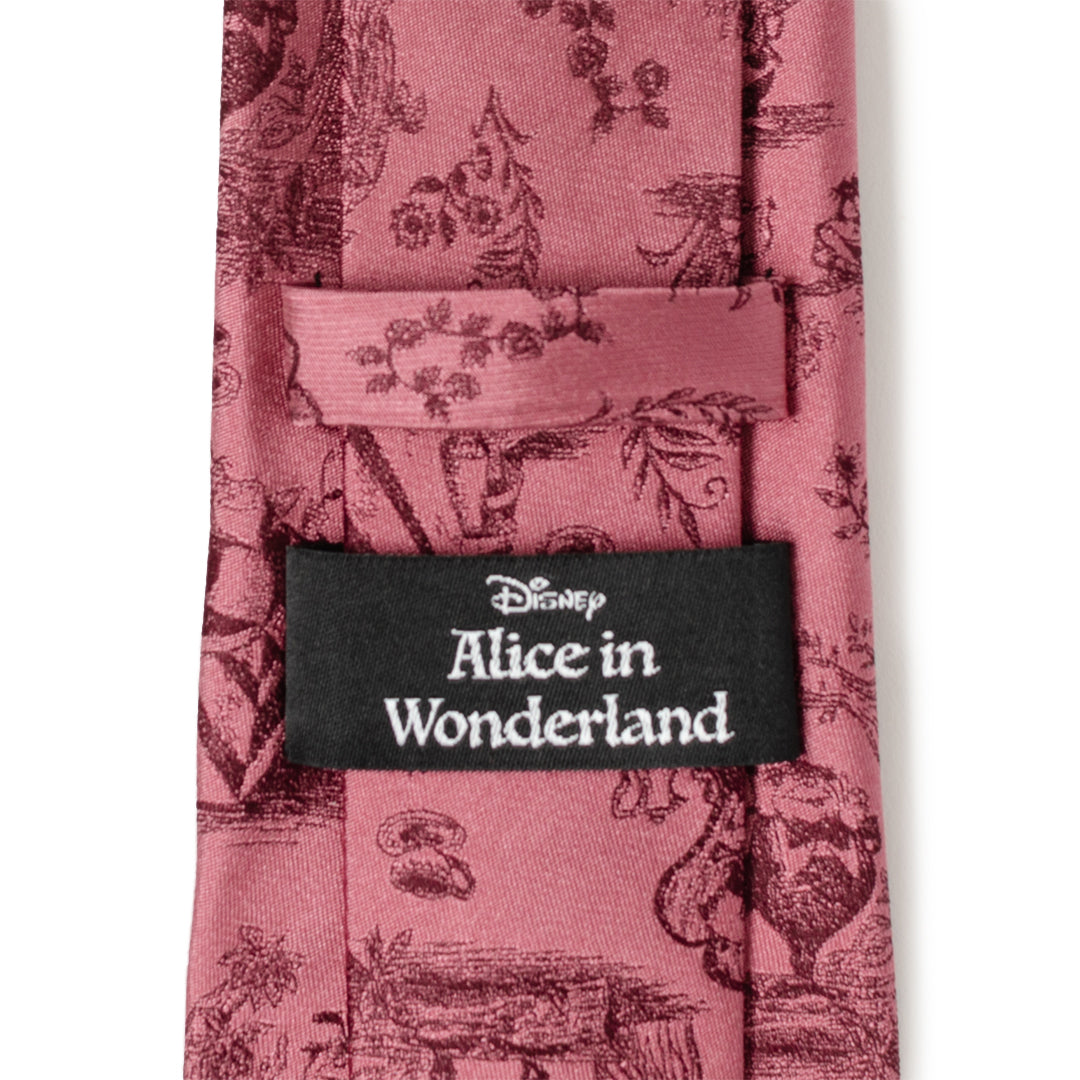 Disney Alice in Wonderland Dusty Red Men's Tie