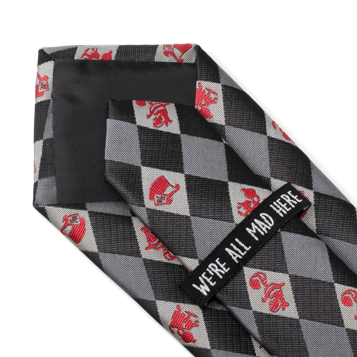 Disney Alice in Wonderland Gray Men's Tie