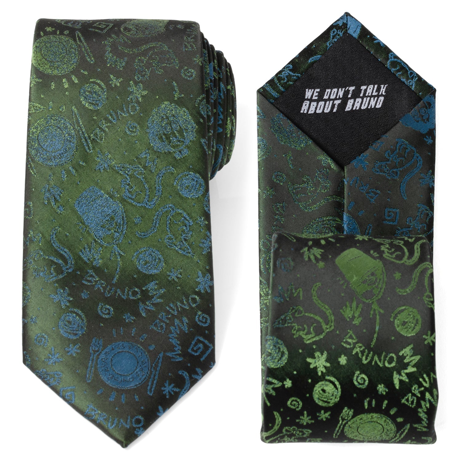 Disney Encanto Bruno Multi Black Men's Tie