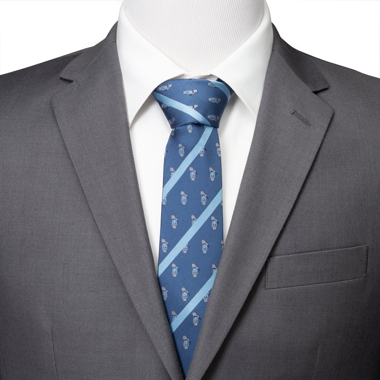 Disney Donald Duck Stripe Blue Men's Tie