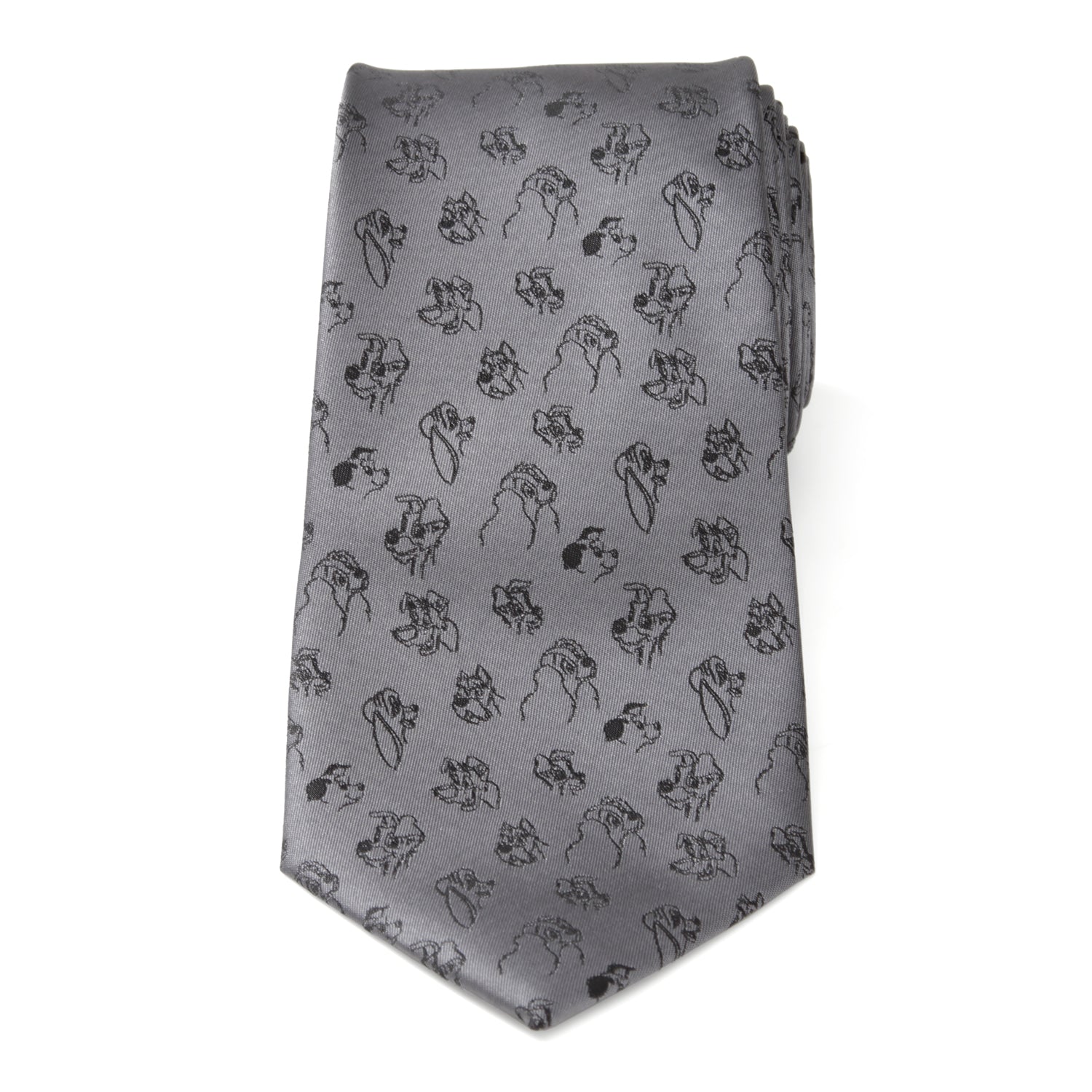 Disney Dogs Gray Men's Tie