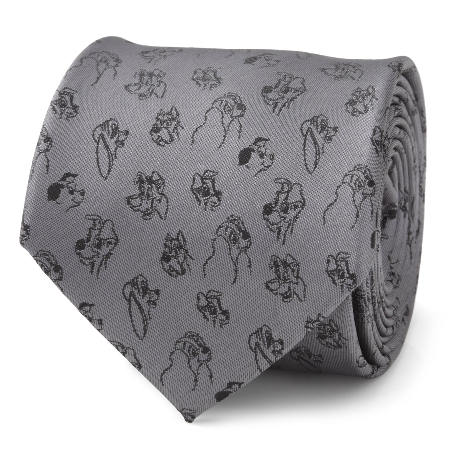 Disney Dogs Gray Men's Tie