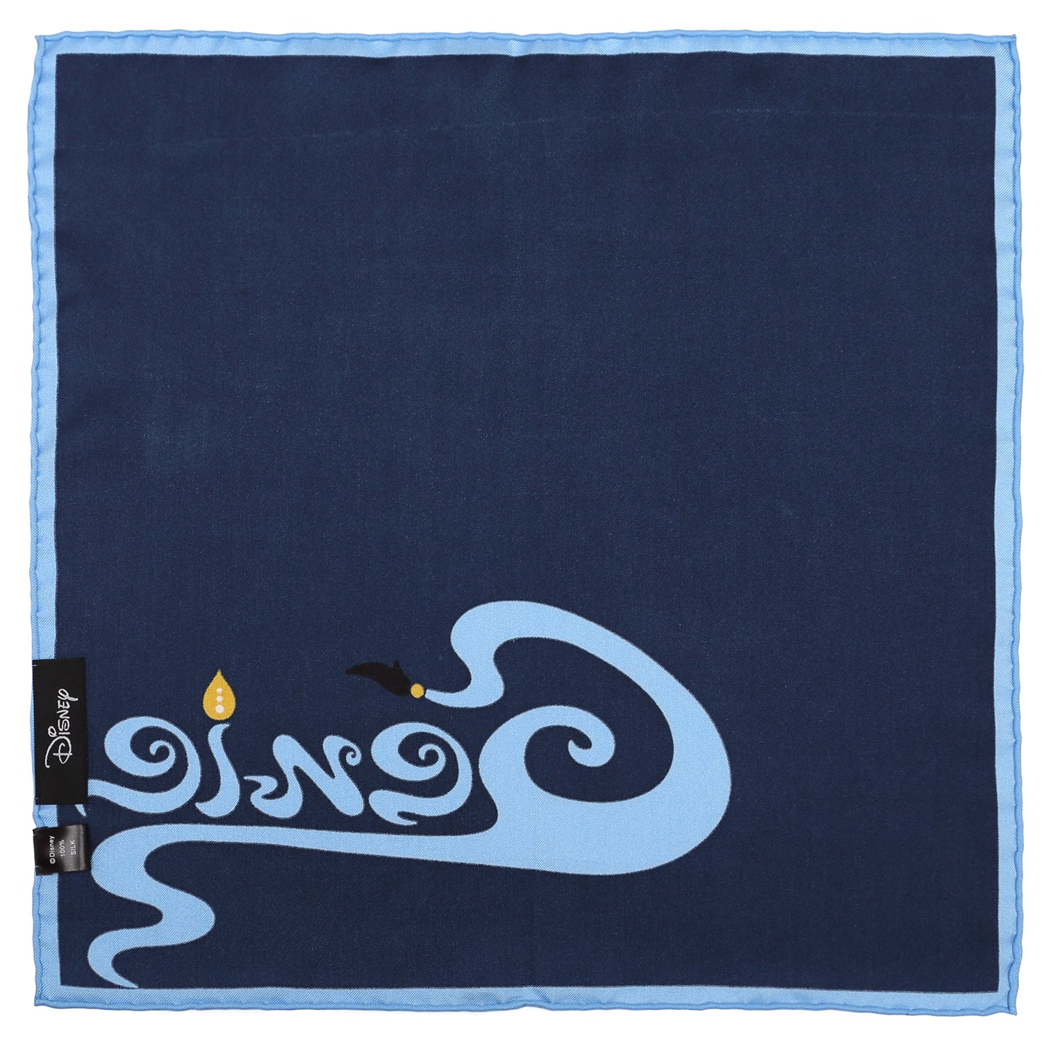 Disney Aladdin Genie Writing Pattern Pocket Square