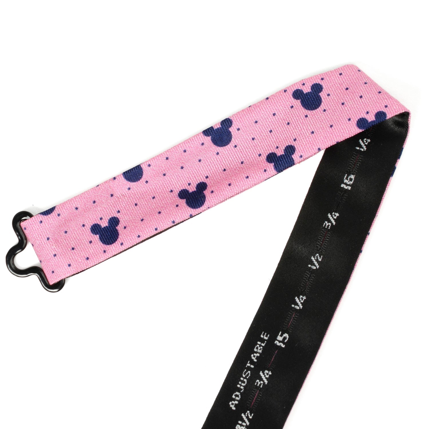 Disney Mickey Mouse Pink Dot Silhouette Pre-Tied Bow Tie