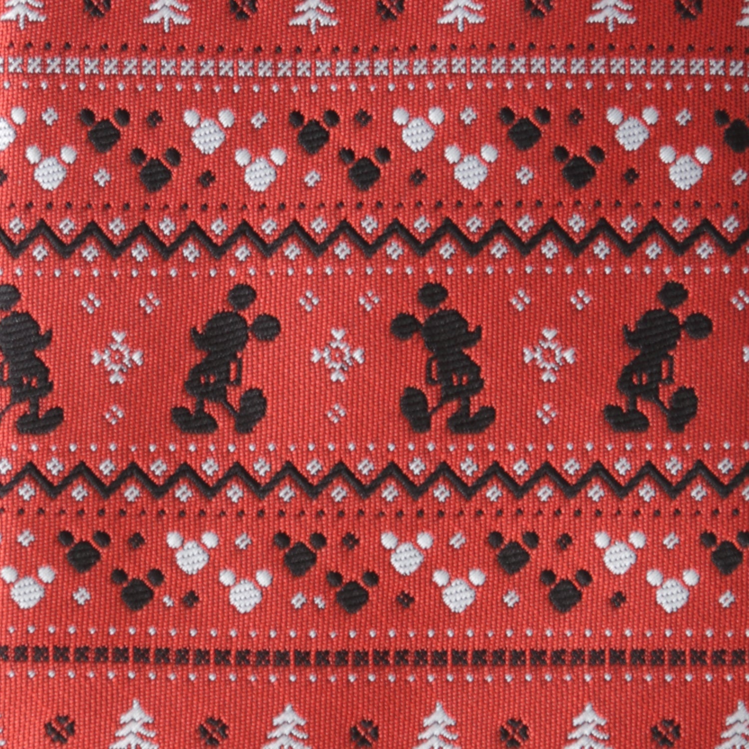 Disney Mickey Mouse Fair Isle Red Men's Tie