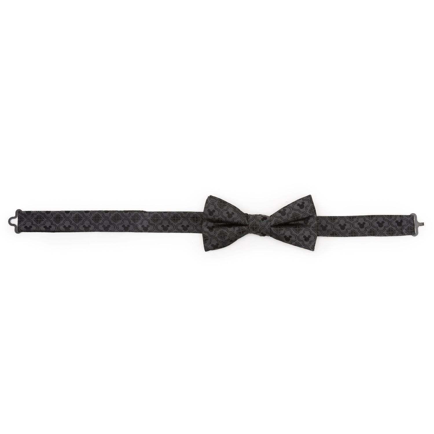 Disney Mickey Mouse Pattern Black Bow Tie