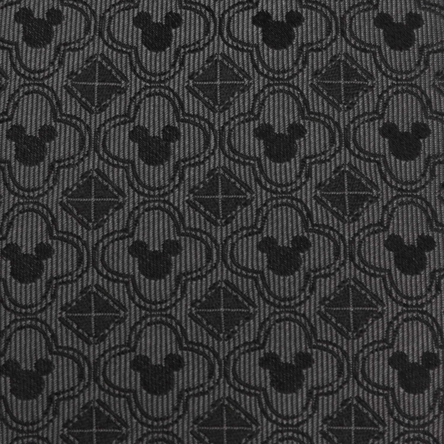 Disney Mickey Mouse Pattern Black Men's Tie