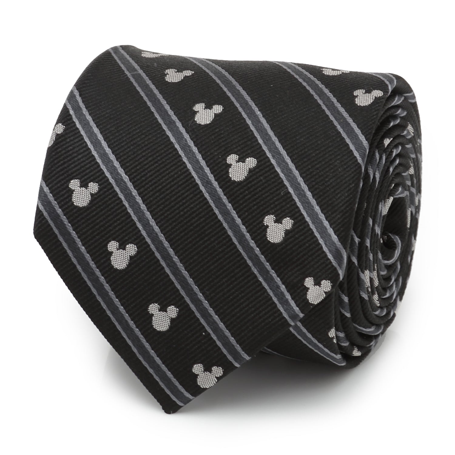 Disney Mickey Mouse Stripe Black Men's Tie