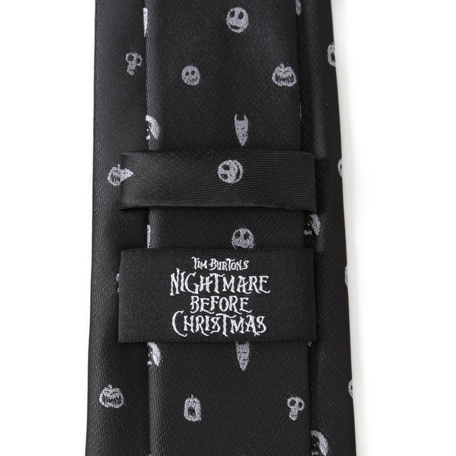 Disney The Nightmare Before Christmas Black Gray Men's Tie
