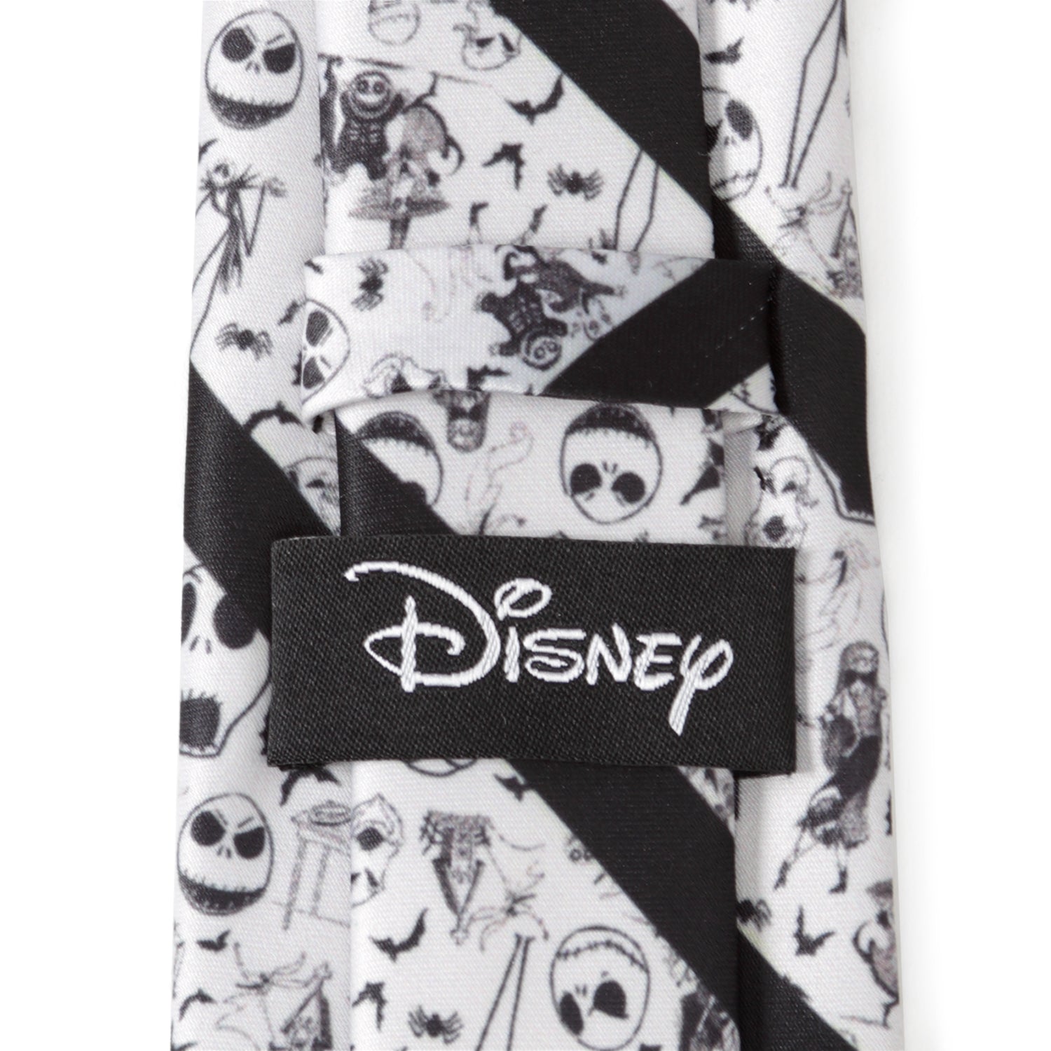 Disney The Nightmare Before Christmas Striped Black Men's Tie