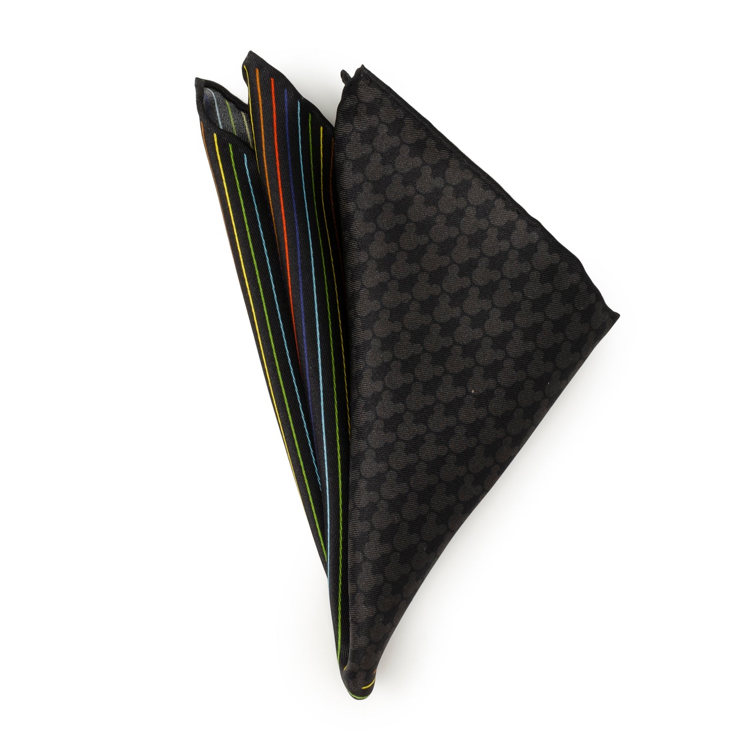 Disney Mickey Mouse Silhouette Rainbow Pocket Square