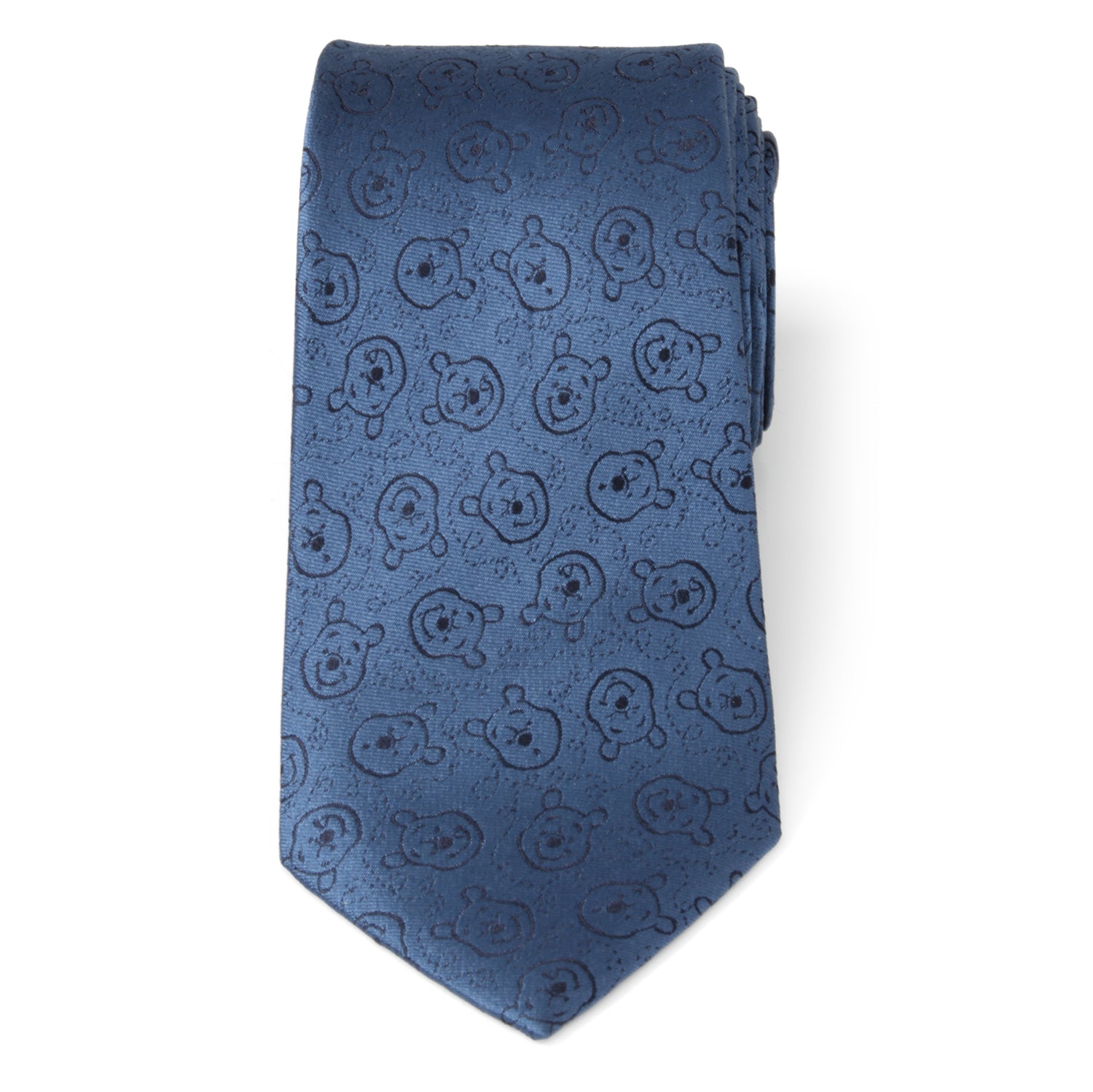Disney Winnie the Pooh Blue Tonal Men's Tie